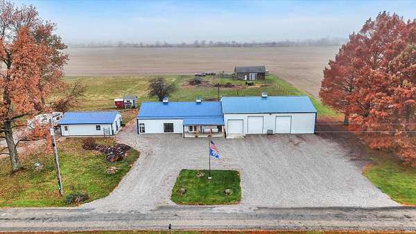 5 Acres of Land with Home for Sale in Charlottesville, Indiana
