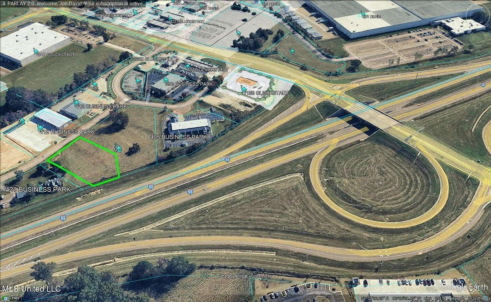 1 Acre of Commercial Land for Sale in Gluckstadt, Mississippi