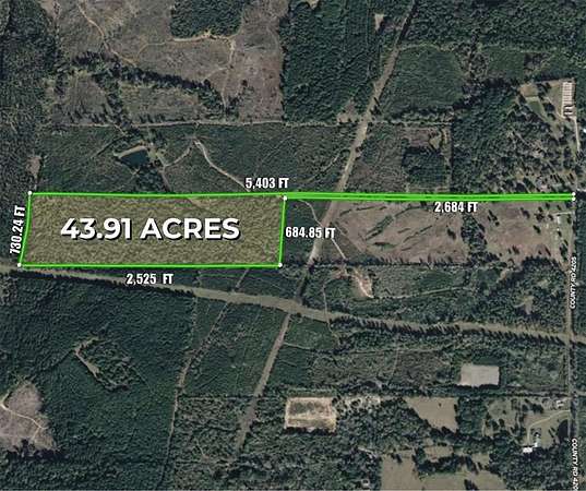 44 Acres of Recreational Land for Sale in Marshall, Texas