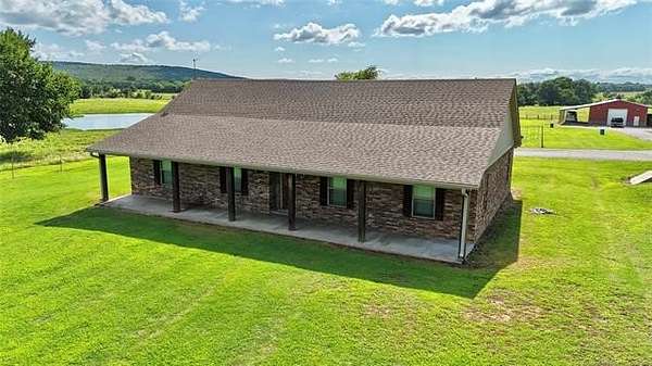 38.8 Acres of Land with Home for Sale in Quinton, Oklahoma