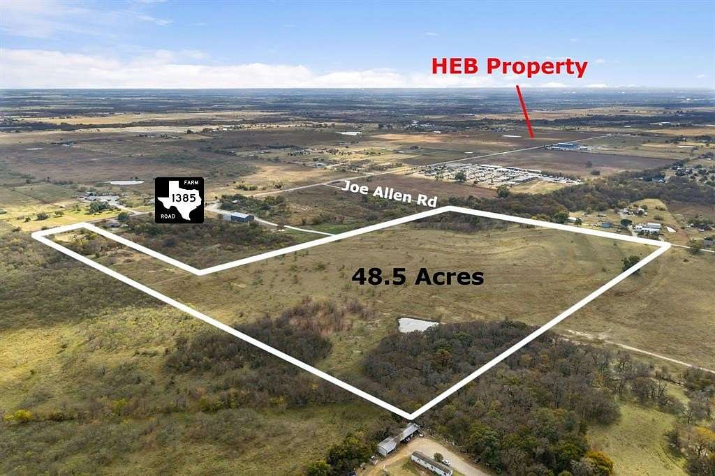 48.5 Acres of Mixed-Use Land for Sale in Pilot Point, Texas