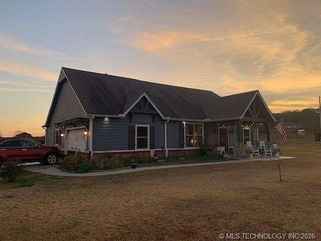 10 Acres of Land with Home for Sale in Kellyville, Oklahoma