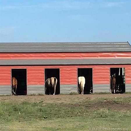 10 Acres of Land with Home for Sale in Kellyville, Oklahoma