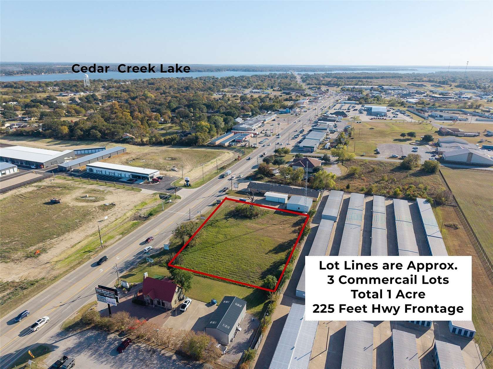 1 Acre of Commercial Land for Sale in Gun Barrel City, Texas