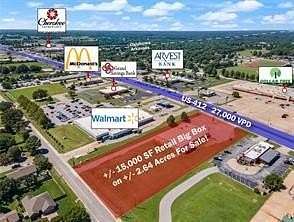 2.64 Acres of Improved Commercial Land for Sale in Siloam Springs, Arkansas