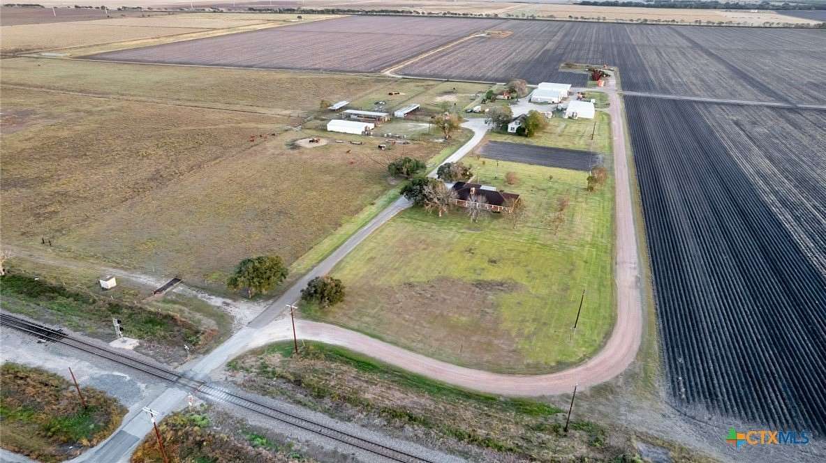 373 Acres of Agricultural Land with Home for Sale in Edna, Texas