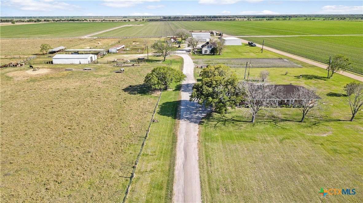 373 Acres of Agricultural Land with Home for Sale in Edna, Texas