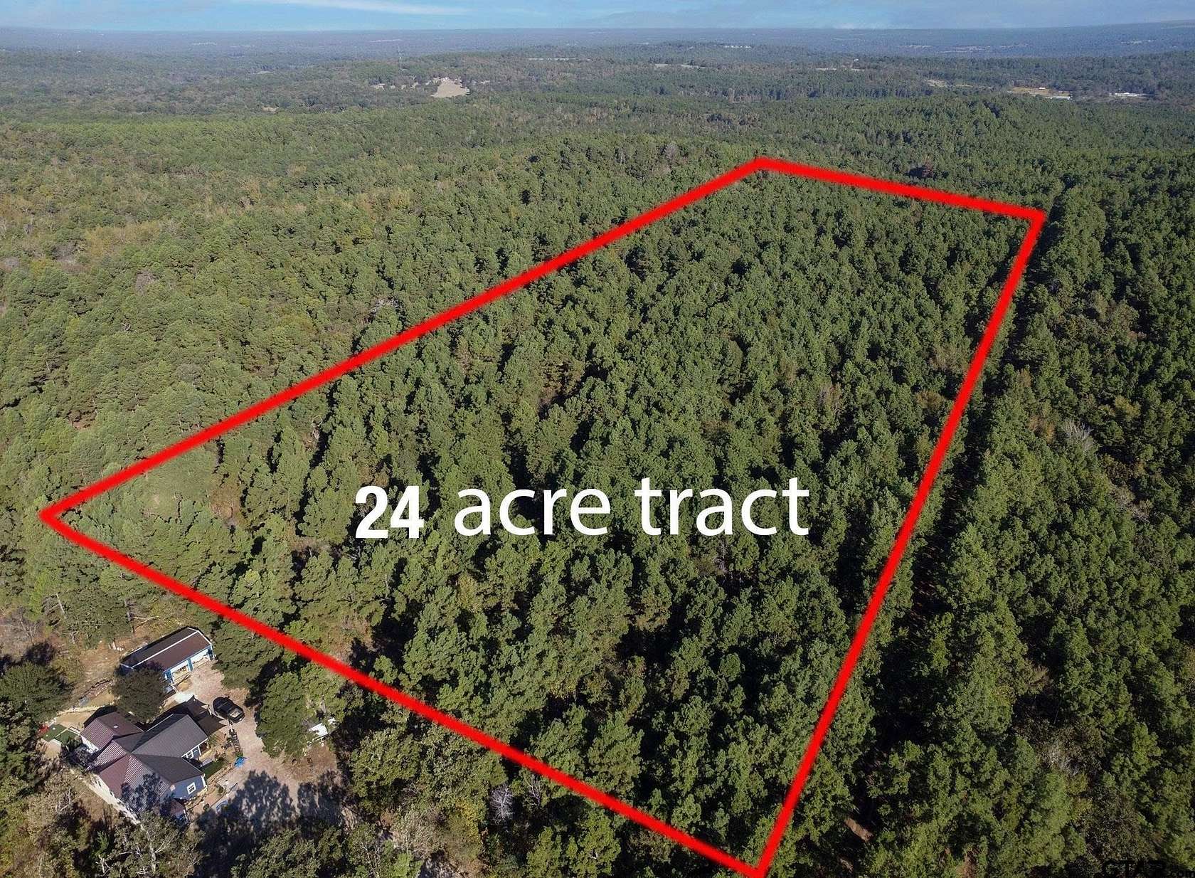 24 Acres of Recreational & Residential Land for Sale in Brownsboro, Texas