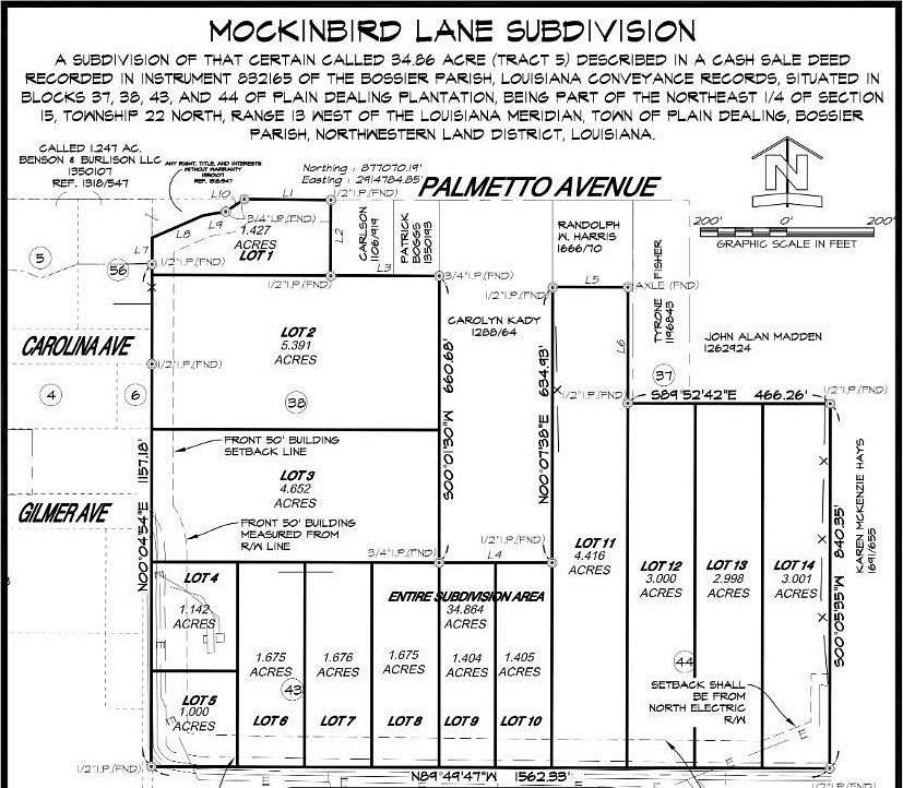 1.68 Acres of Residential Land for Sale in Plain Dealing, Louisiana