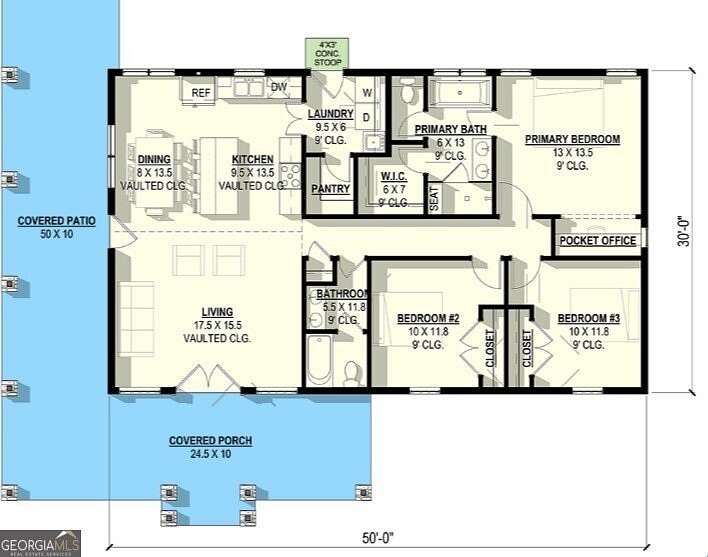3.2 Acres of Residential Land with Home for Sale in Woodbury, Georgia