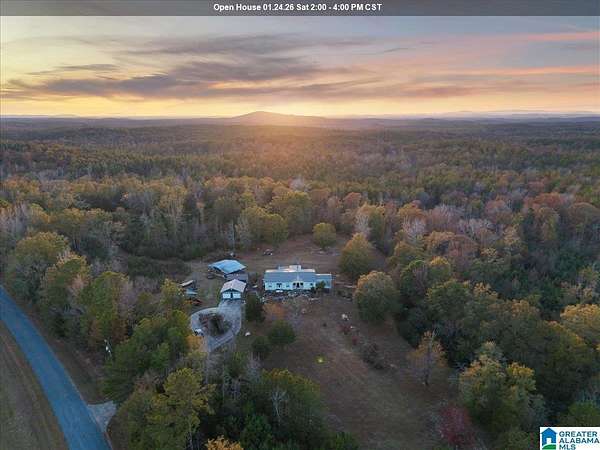114 Acres of Land with Home for Sale in Alpine, Alabama