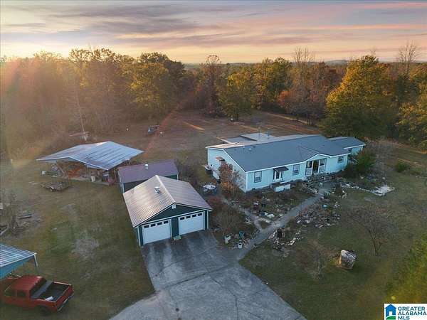 114 Acres of Land with Home for Sale in Alpine, Alabama