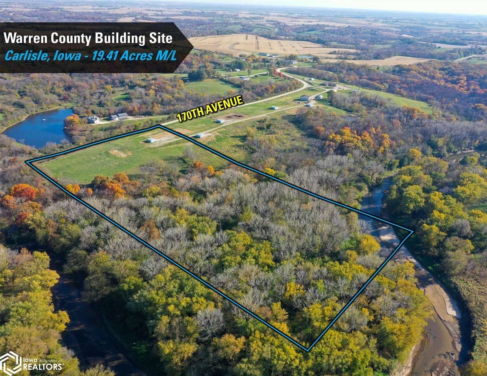 19.4 Acres of Land for Sale in Carlisle, Iowa