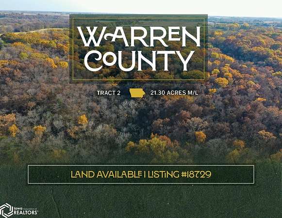 21.3 Acres of Recreational & Residential Land for Sale in Carlisle, Iowa