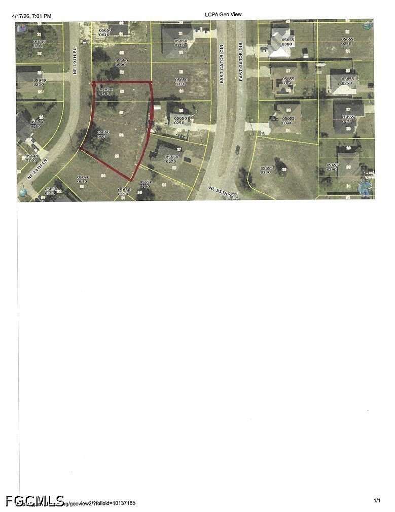 0.12 Acres of Residential Land for Sale in Cape Coral, Florida
