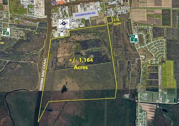8.18 Acres of Commercial Land for Sale in Houma, Louisiana