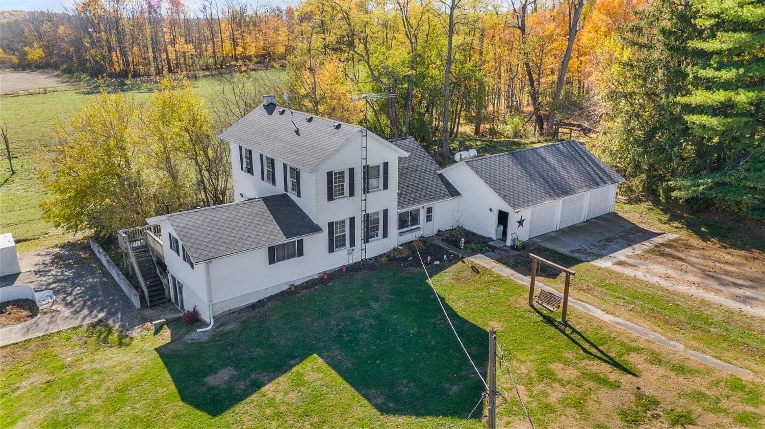 23.8 Acres of Land with Home for Sale in Connersville, Indiana