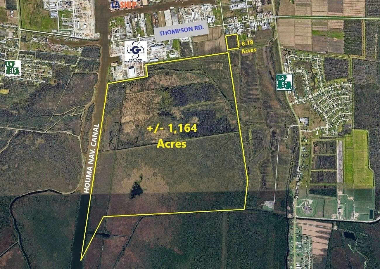 1,164 Acres of Recreational Land for Sale in Houma, Louisiana