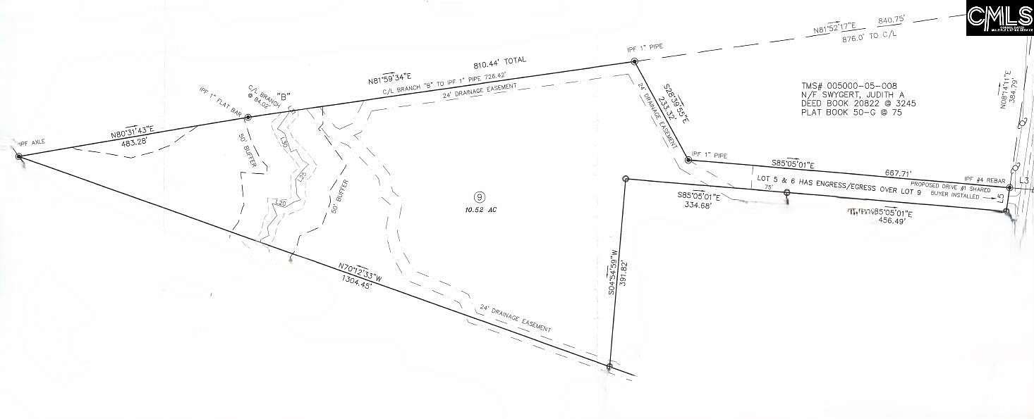 10.5 Acres of Land for Sale in Leesville, South Carolina