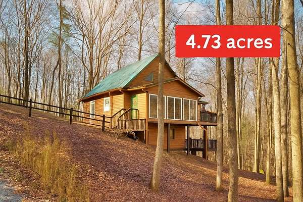 4.73 Acres of Residential Land with Home for Sale in Ellijay, Georgia