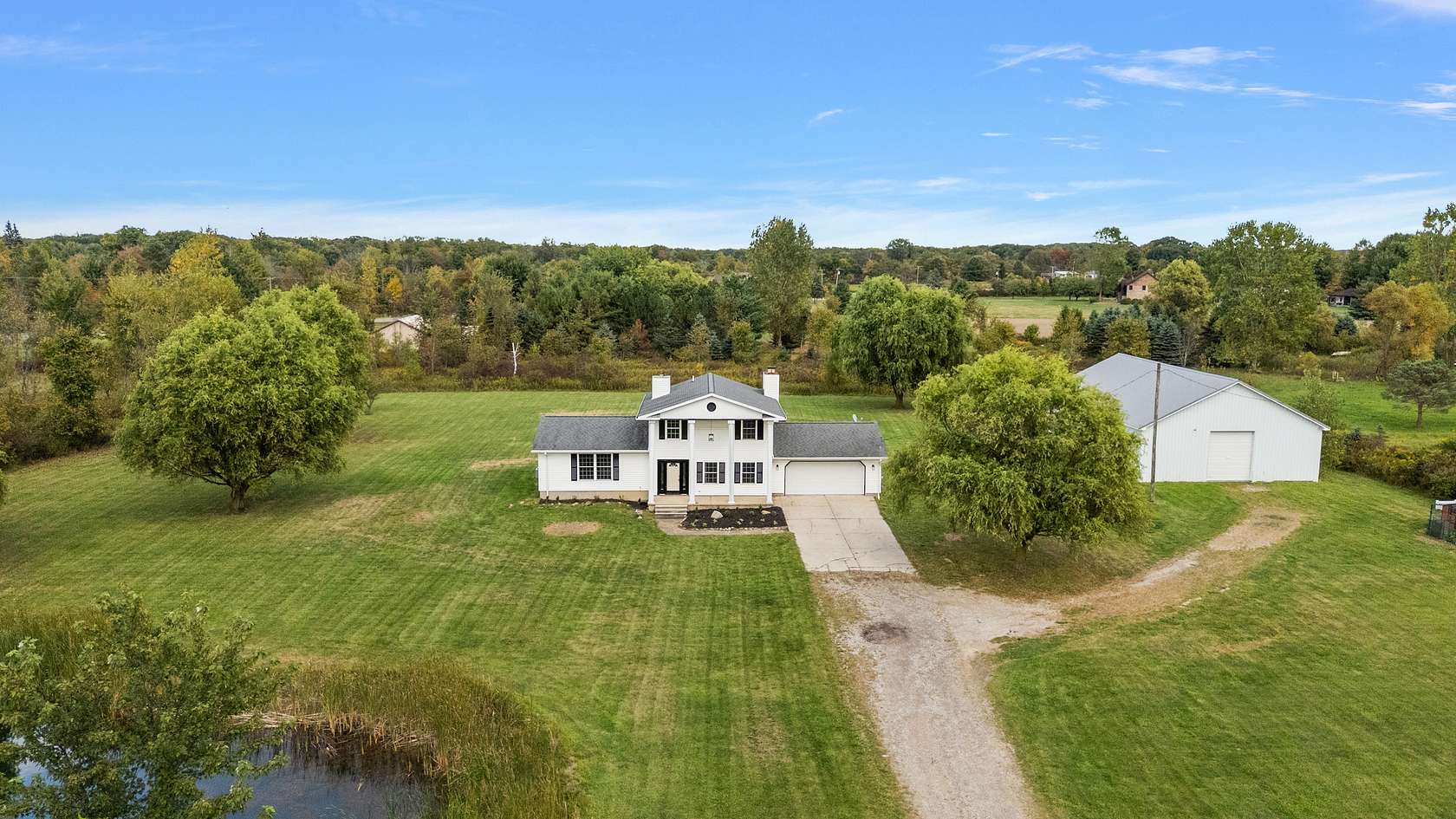 4 Acres of Residential Land with Home for Sale in Riley, Michigan