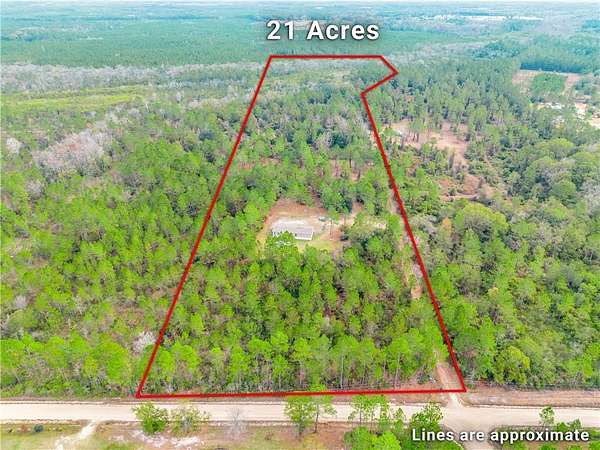 21 Acres of Agricultural Land with Home for Sale in Hortense, Georgia