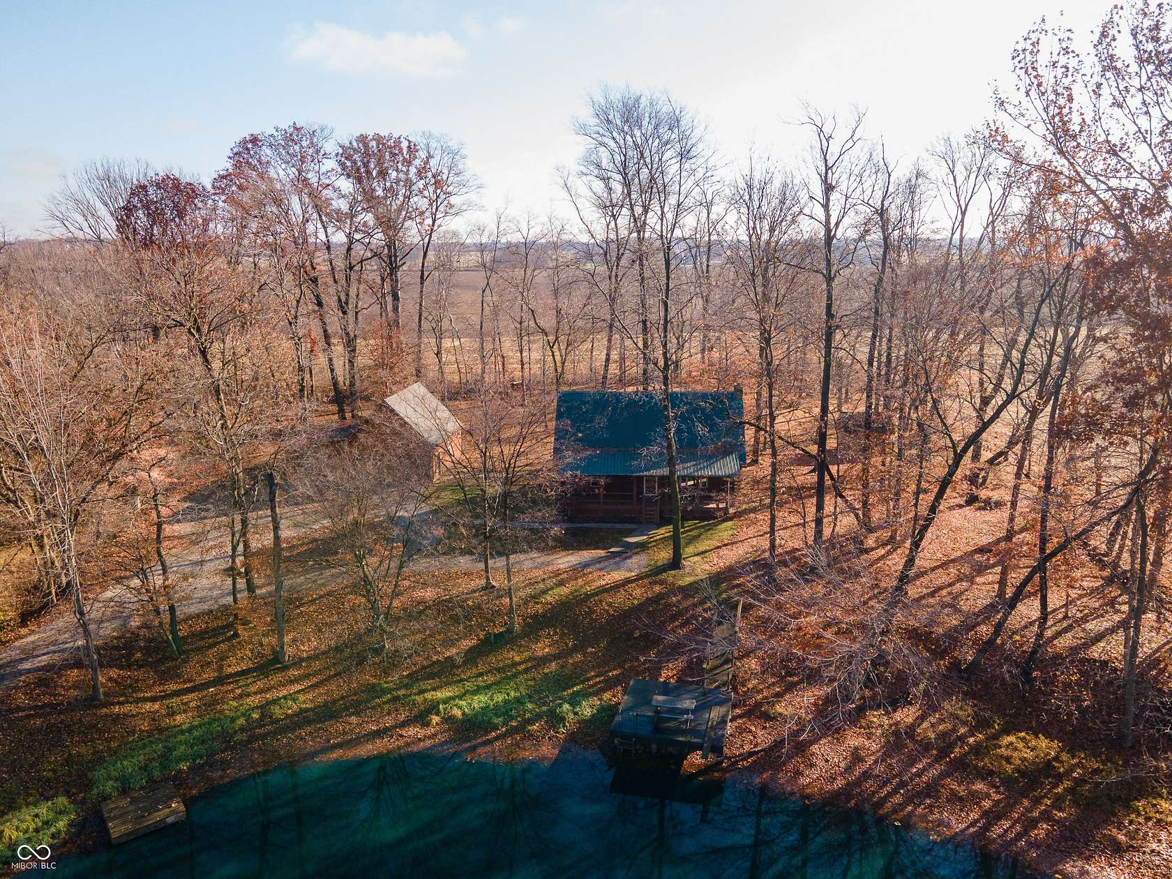 6 Acres of Residential Land with Home for Sale in Coatesville, Indiana