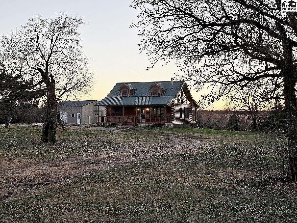 46 Acres of Recreational Land with Home for Sale in Galva, Kansas