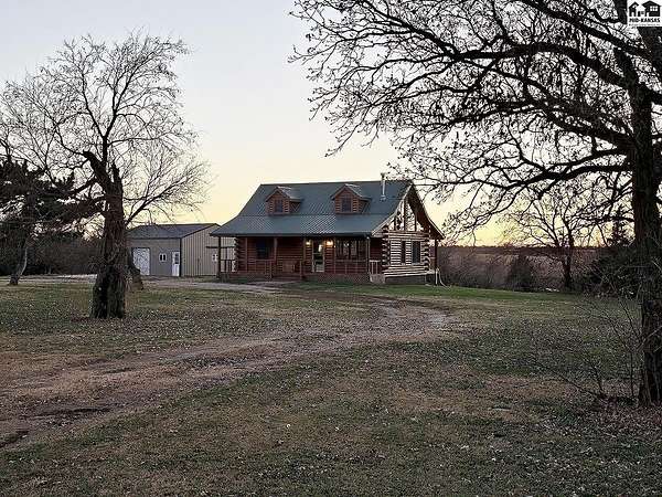 46 Acres of Recreational Land with Home for Sale in Galva, Kansas