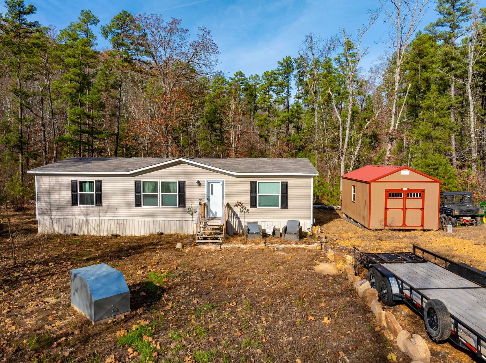 45 Acres of Recreational Land with Home for Sale in Calico Rock, Arkansas