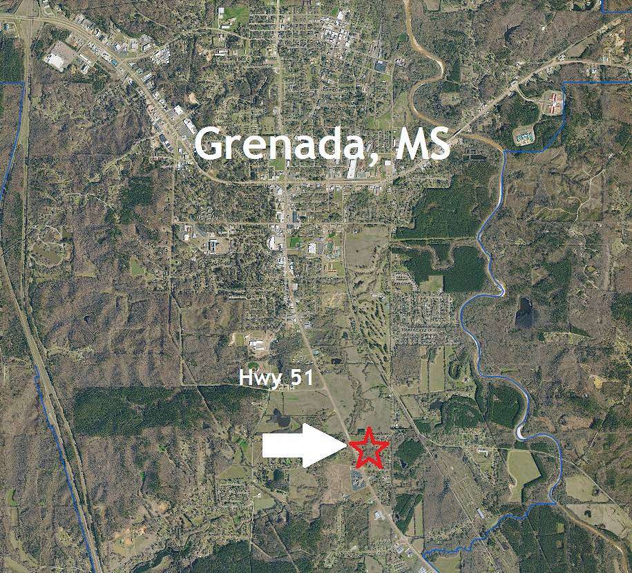 3.2 Acres of Commercial Land for Sale in Grenada, Mississippi
