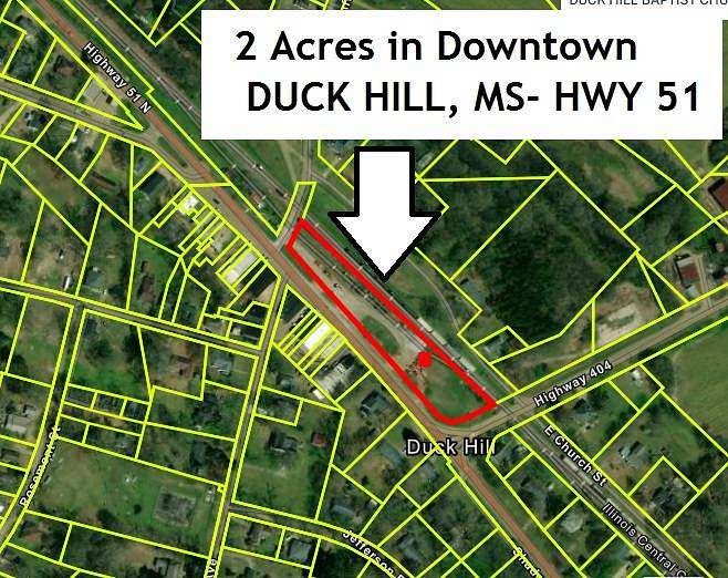 2 Acres of Commercial Land for Sale in Duck Hill, Mississippi