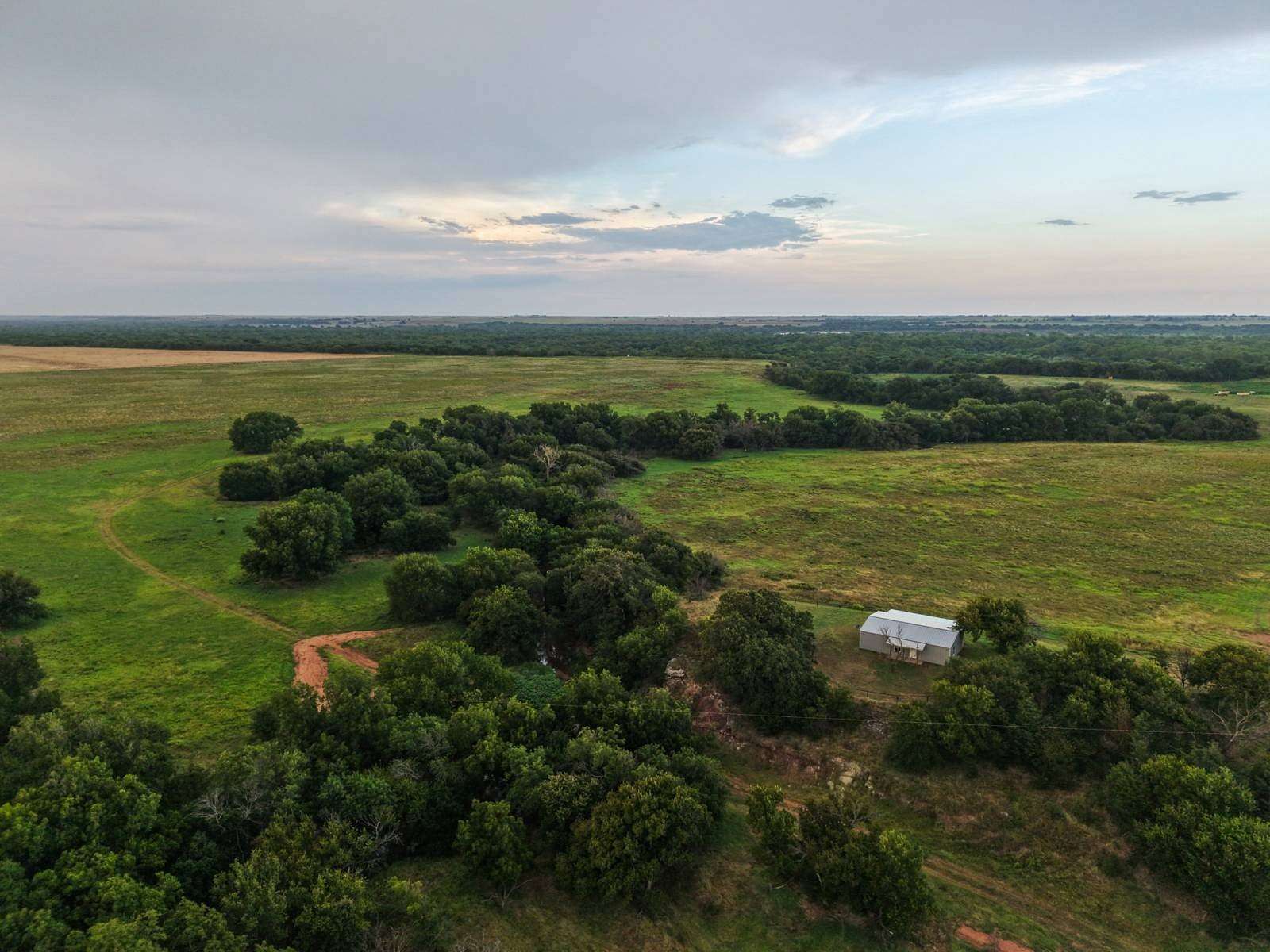 520 Acres of Recreational Land with Home for Sale in Ryan, Oklahoma