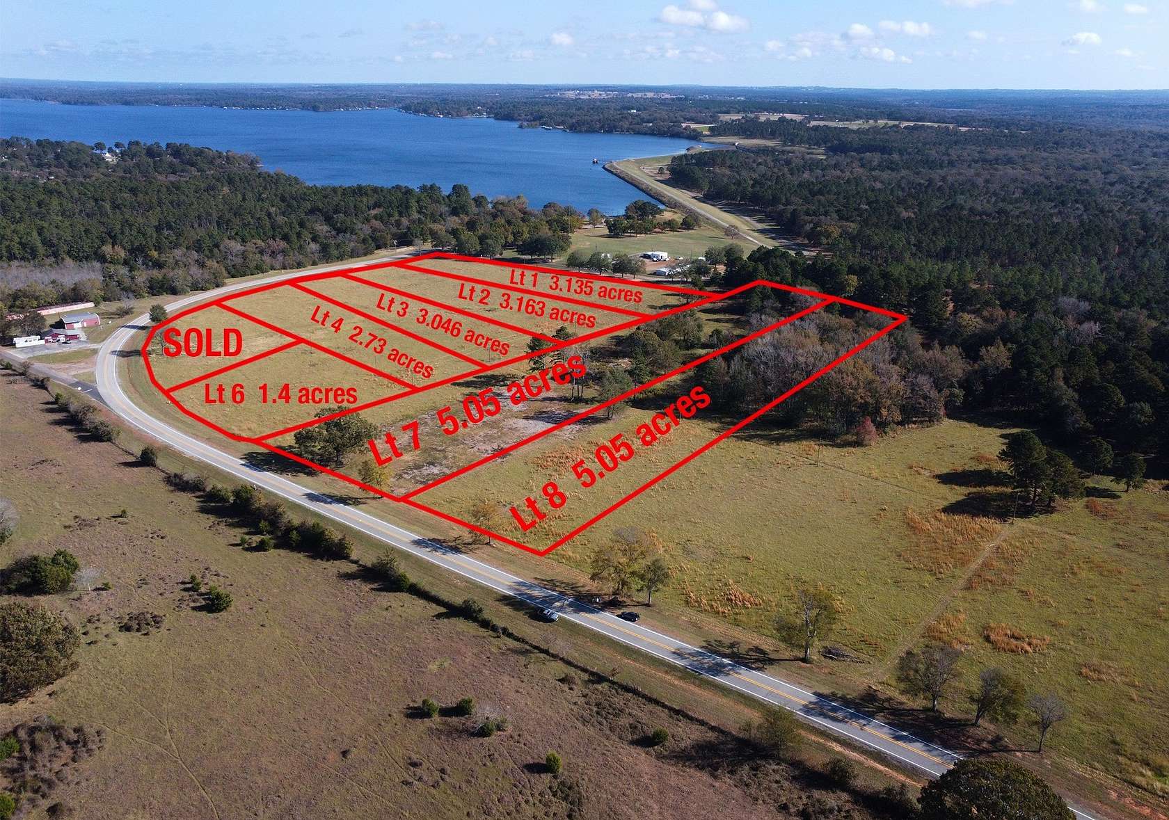 3.14 Acres of Residential Land for Sale in Frankston, Texas