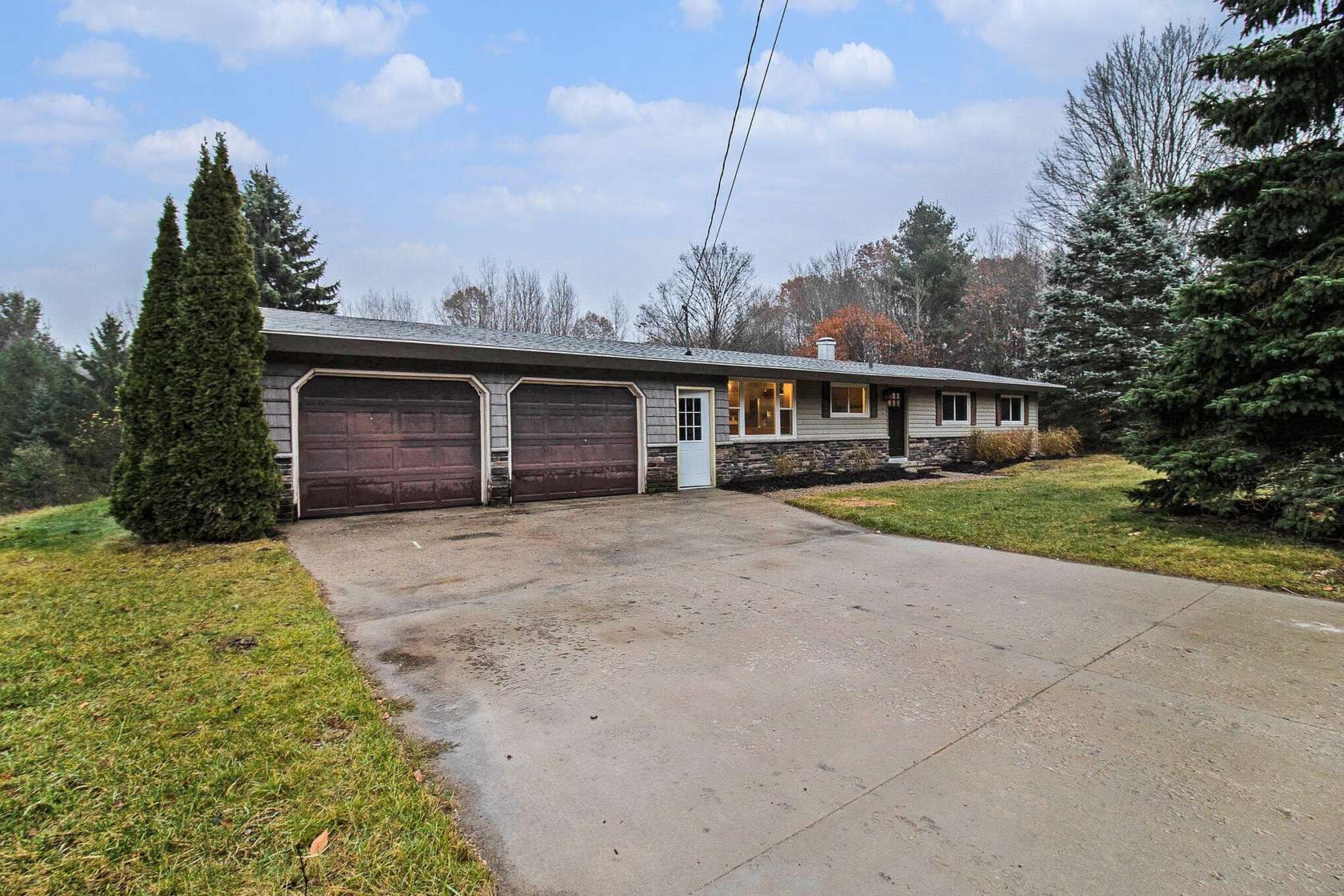 10 Acres of Recreational Land with Home for Sale in Shelby, Michigan