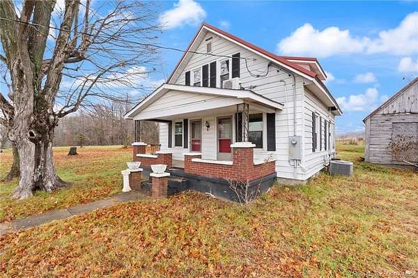 2 Acres of Residential Land with Home for Auction in Laconia, Indiana