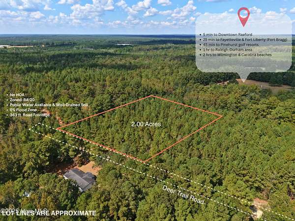 2 Acres of Residential Land for Sale in Raeford, North Carolina