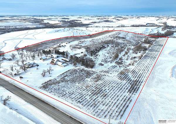 78.9 Acres of Land with Home for Auction in Bennington, Nebraska