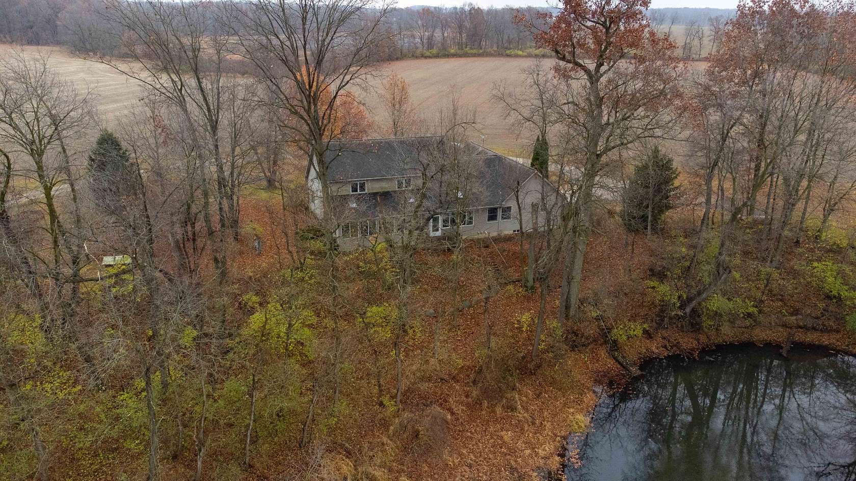40 Acres of Land with Home for Sale in Burr Oak, Michigan