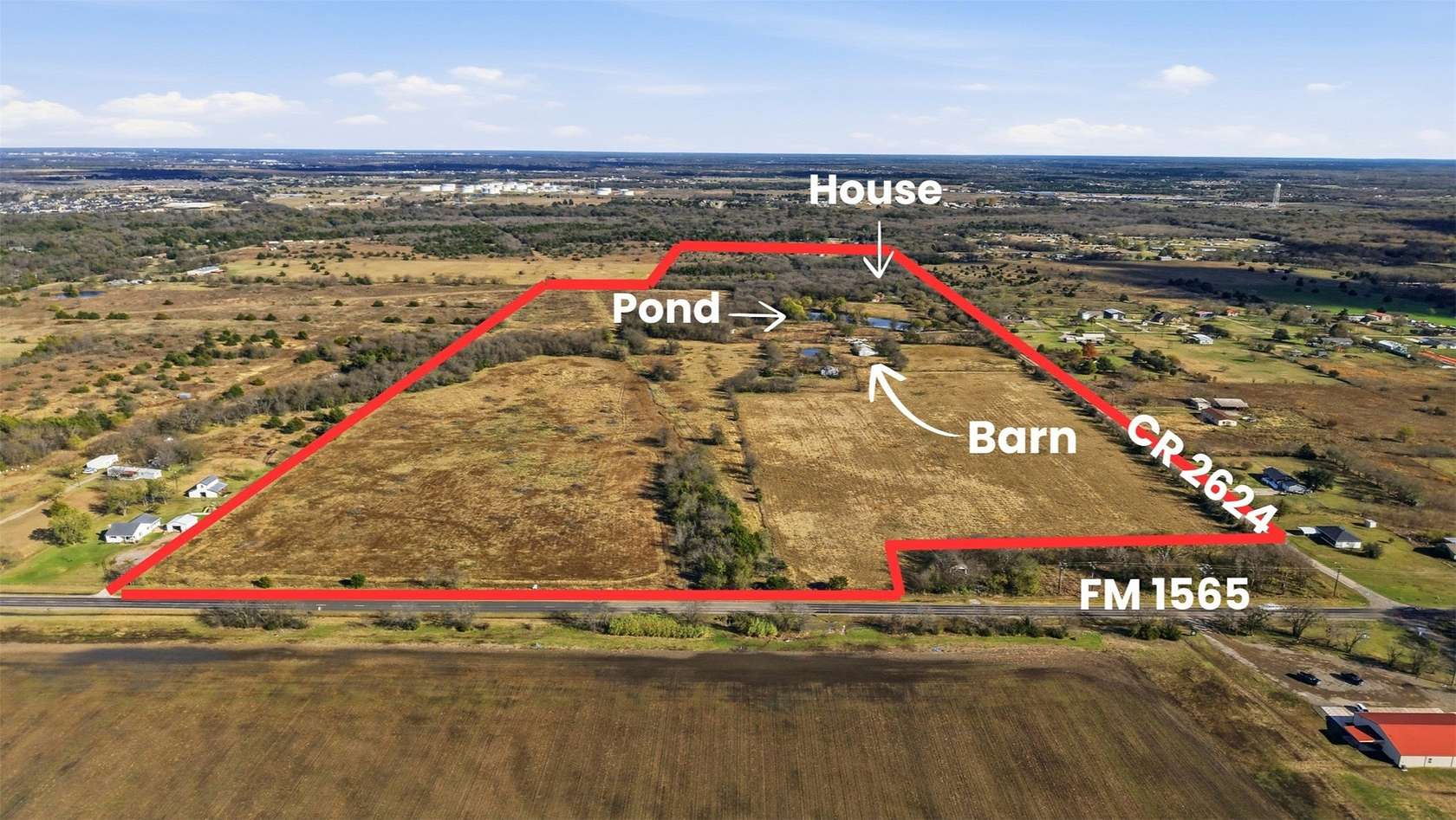 98 Acres of Improved Land for Sale in Caddo Mills, Texas