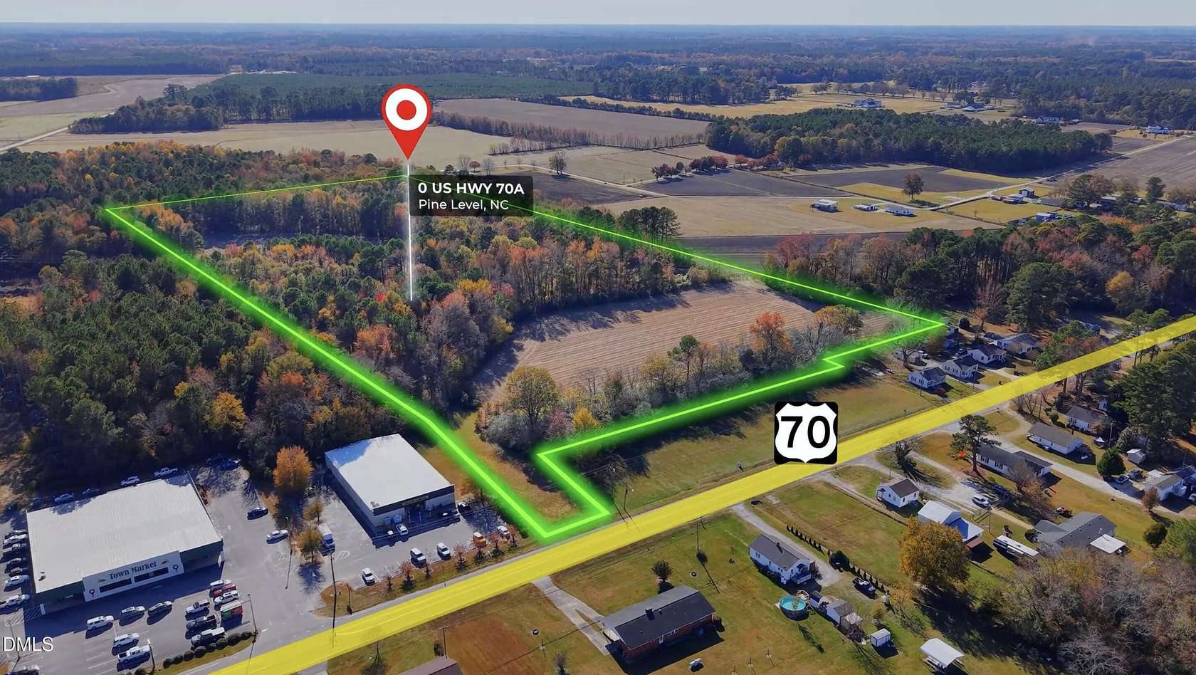 24.8 Acres of Mixed-Use Land for Sale in Pine Level, North Carolina