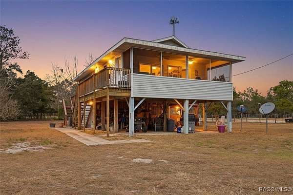 9.62 Acres of Land with Home for Sale in Dunnellon, Florida