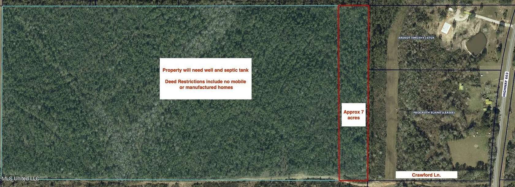 7 Acres of Residential Land for Sale in Kiln, Mississippi