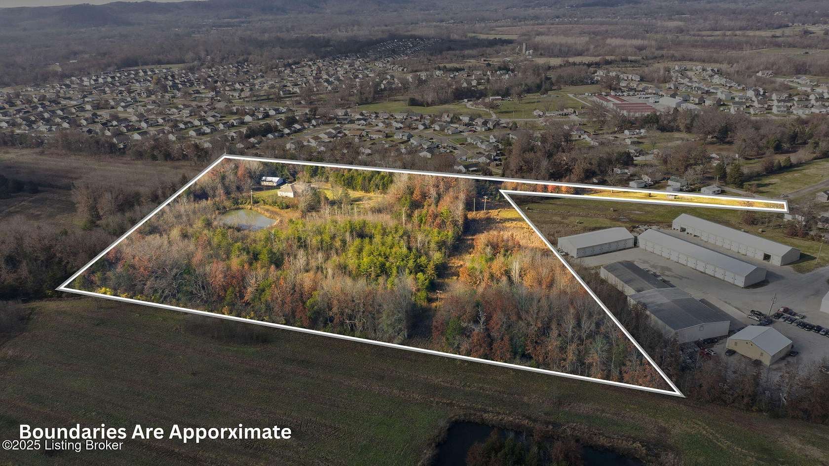 11 Acres of Land with Home for Auction in Shepherdsville, Kentucky