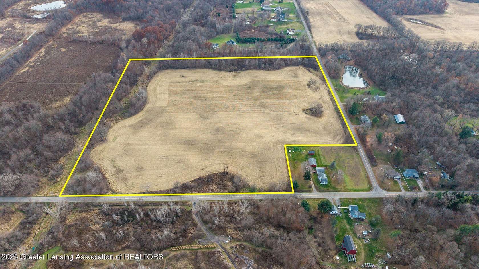 37.7 Acres of Recreational Land for Sale in Dimondale, Michigan