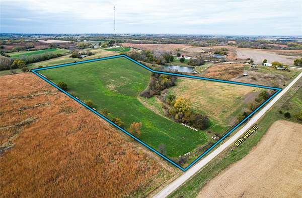 21.9 Acres of Agricultural Land for Sale in St. Charles, Iowa