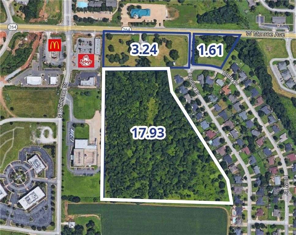 18 Acres of Mixed-Use Land for Sale in Lowell, Arkansas
