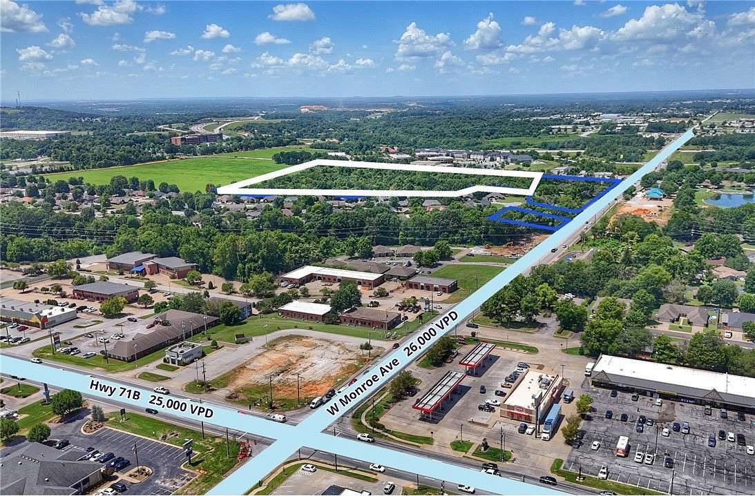 18 Acres of Mixed-Use Land for Sale in Lowell, Arkansas