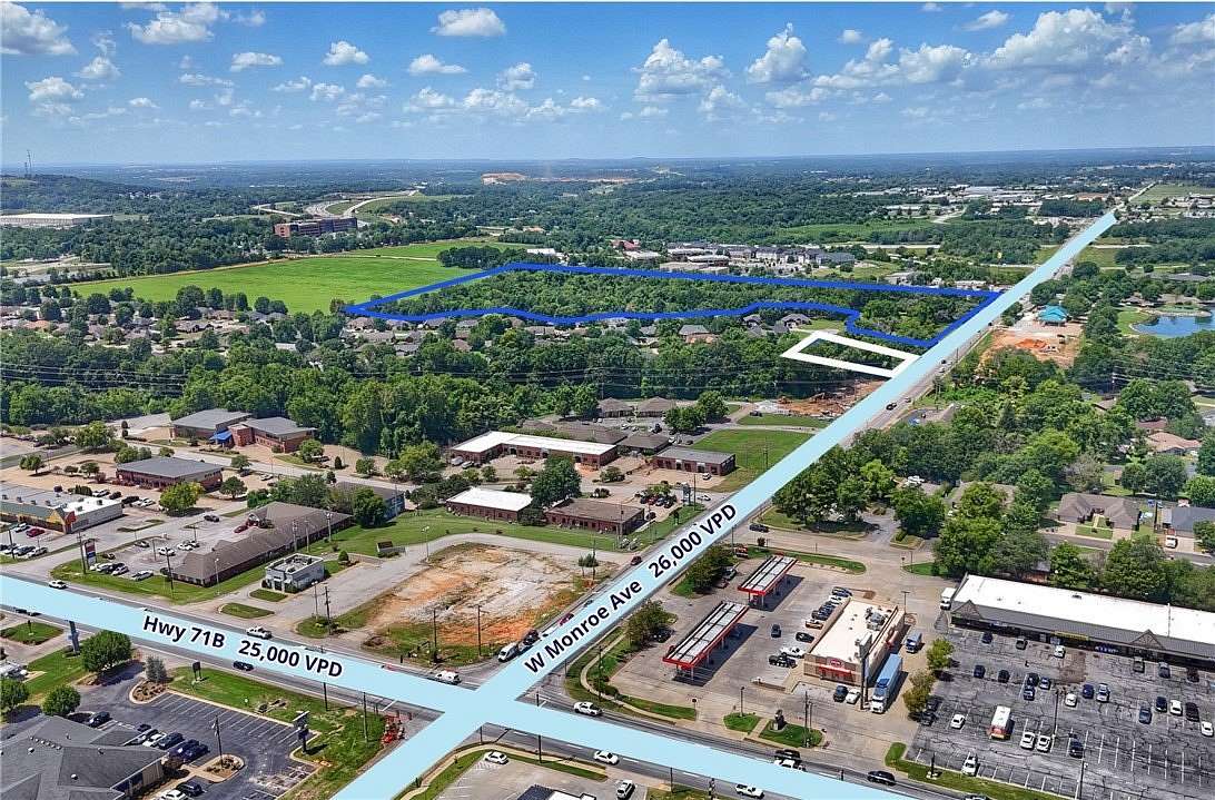 1.6 Acres of Commercial Land for Sale in Lowell, Arkansas