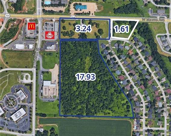 1.6 Acres of Commercial Land for Sale in Lowell, Arkansas